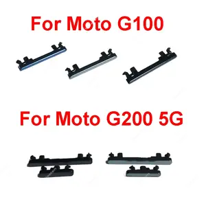 Bilashmart Motorola MOTO G100 G200 On OFF Power Volume Buttons Side Key Side Button Clip Layering Replacement Repair Parts