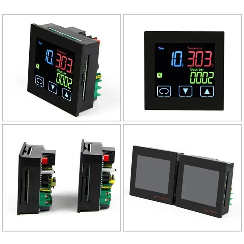 A21Q -40A SSR Heat Press Machine Thermostat With Timer And Counter Time Hot Stamping PID Temperature Controller