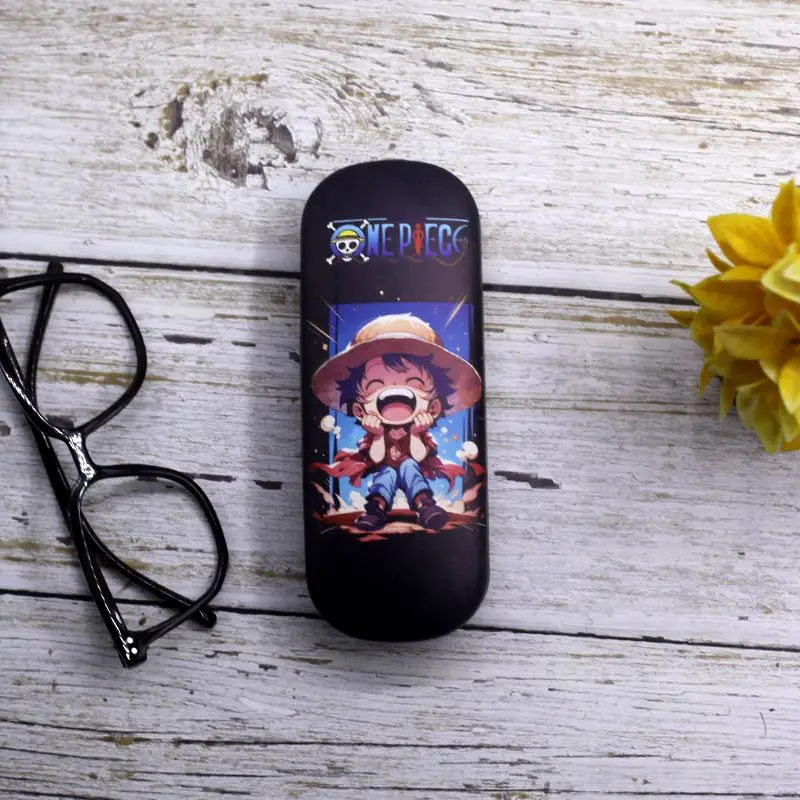 جديد قطعة واحدة أنيمي لوفي زورونامي الكرتون موضة كول بسيط دائم المحمولة المضادة للضغط صندوق نظارات بالجملة #6