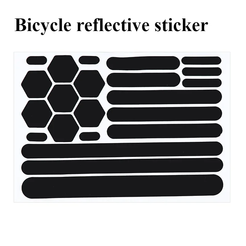 

3M Black Reflective Sticker Cartoon Helmet Motorcycle Sticker Invisible Reflective Strip Waterproof Decorative Scratches Shade