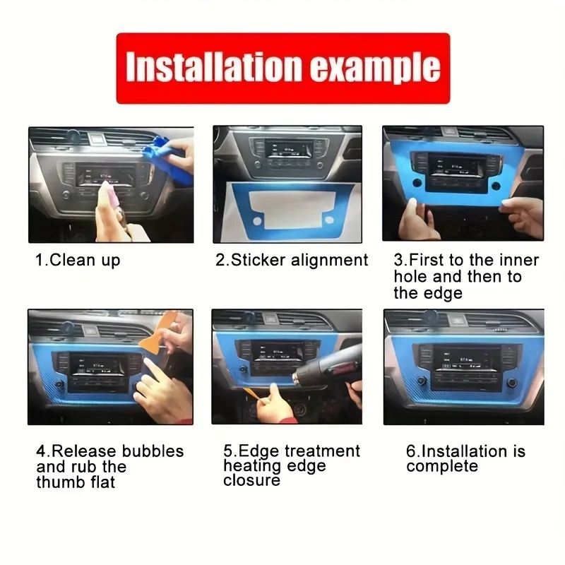 For HYUNDAI Elantra 2021-2024 Carbon Fiber Protector Film For Center Console Gear Shift Panel Auto Interior Accessories