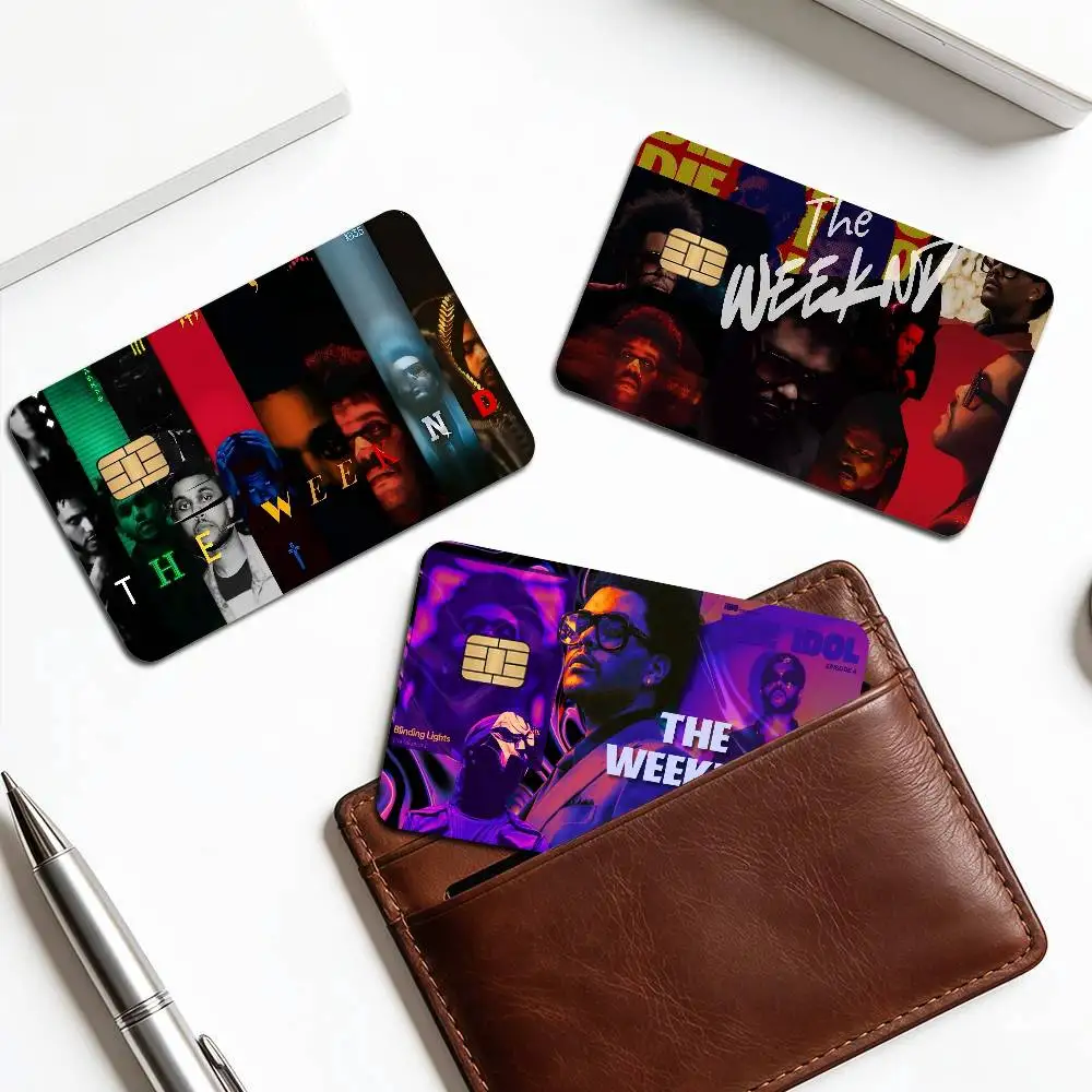 Singer T-The Weeknd Xo Anmie Sticker Film Skin Cover for Credit Card Debit Bank Card Front
