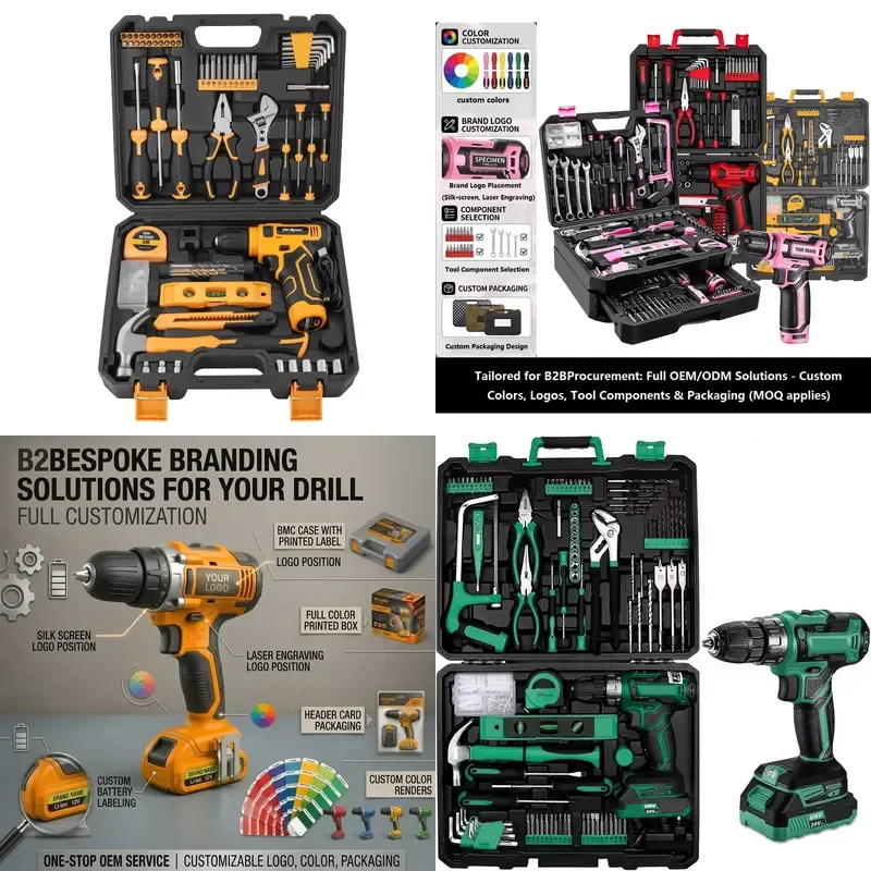 

【CHIMU HOME】 8V Cordless Rechargeable Lithium Ion Power Tool Set for DIY Repair and General Use
