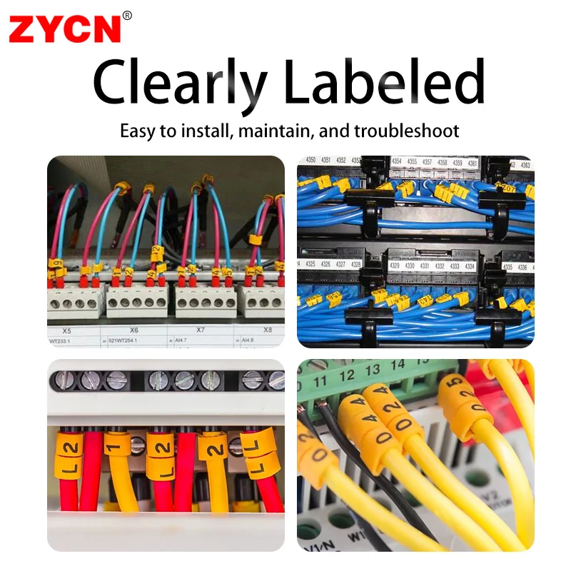 1 Roll Cable Markers Letter Number Tube EC-1/1.5/2.5/4/6mm2 Mark