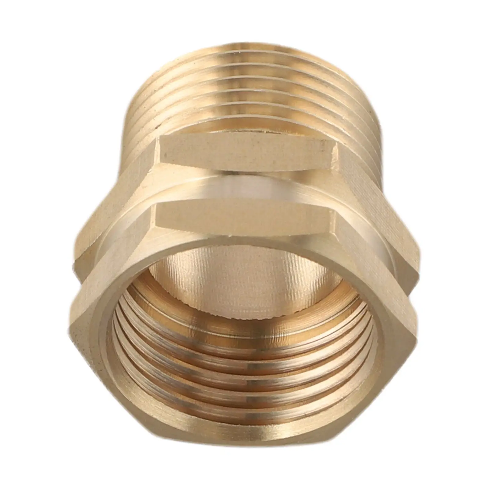 

3 4 GHT To NPT Hose Connector Watering Plants Efficient Water Flow Multiple Applications Solid Brass Construction