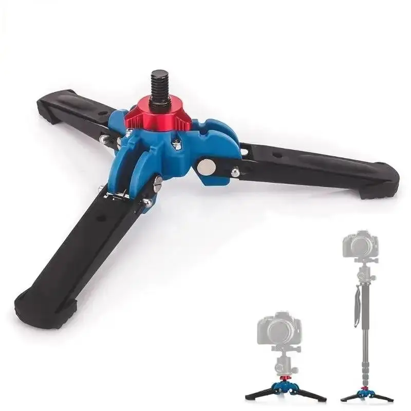 Manbily M-1 Hydraulic Universal Mini Three Feet Support Tripod Stand Base Monopod Stand 3/8\