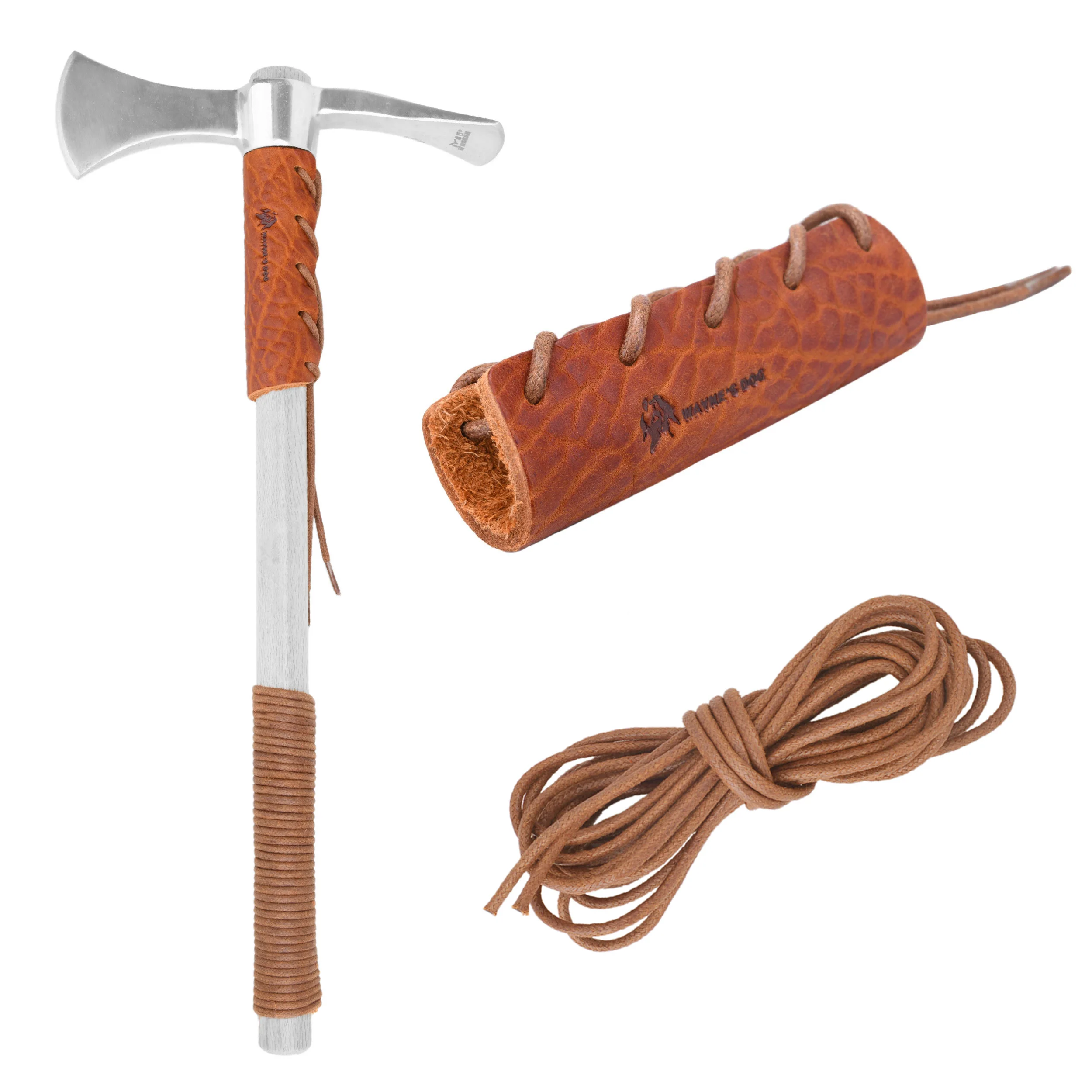 New Leather Axe Handle Protecteror Handle Guard Holster Covers With Handle String Suit