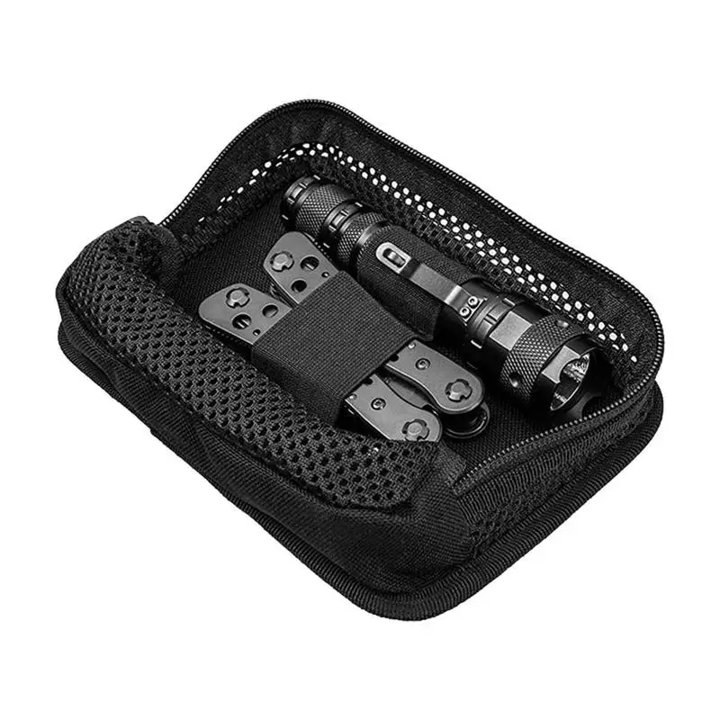 

Utility Storage Pocket Utility Bag Insert Panel Hook And Loop Mesh Zipper Tool Portable Holder And Storage For Tools Gadgets