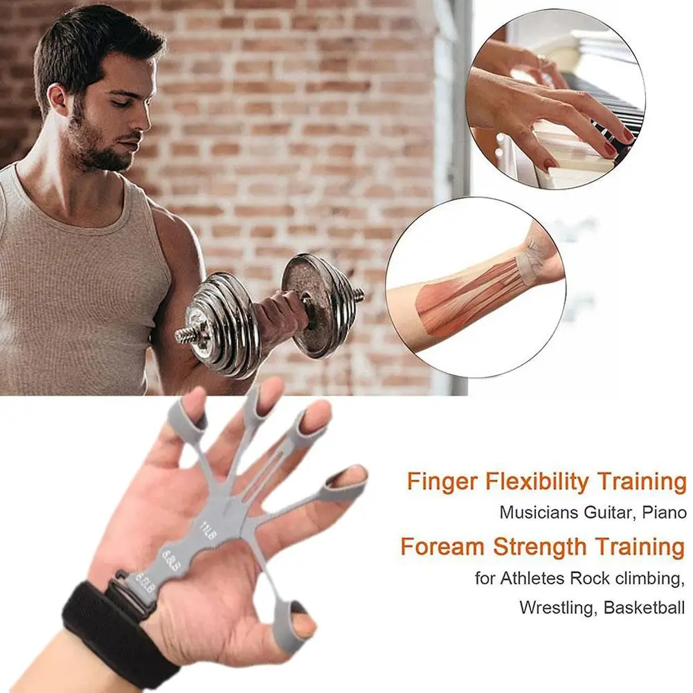 5 dita Silicone Finger Expander Finger Clip Training barella recupero della forza strumento fisico Grip Trainer