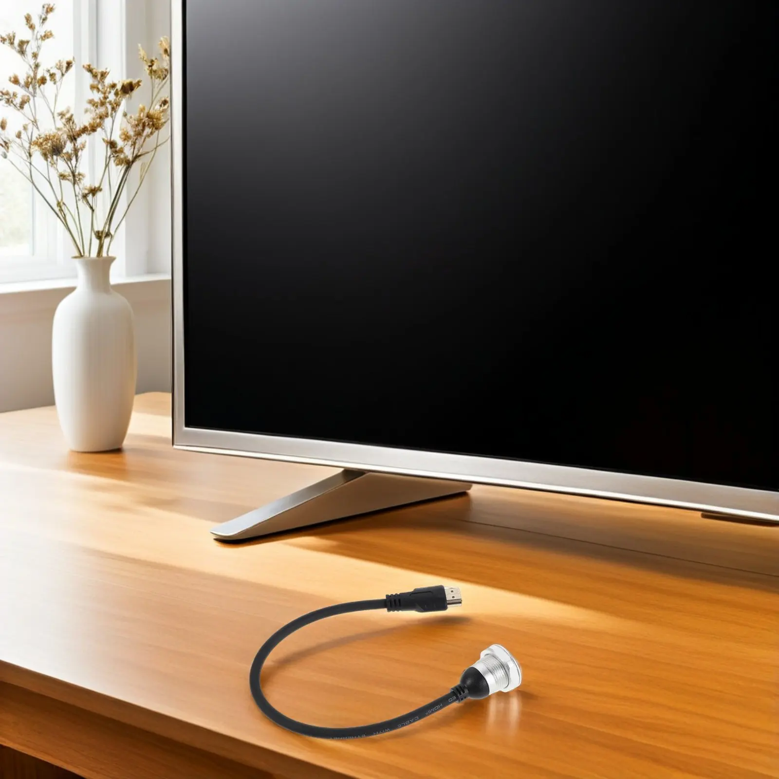 

Кабель для видеонаблюдения с креплением на панель, удлинитель 12,83 дюйма (штекер-гнездо) для монитора, фиксированная установка на переднюю панель, надежное крепление