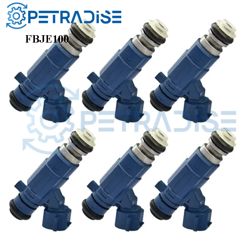 6PCS New Fuel Injectors For Nissan Safari Patrol RB25DET TB48DE GTR R34 RB25 Auto Parts OEM FBJE100 16600-AA500 16600AA500