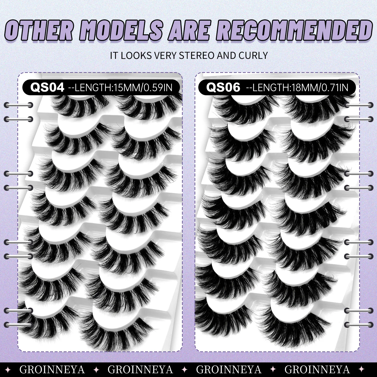 Lasvirey رقيق رموش سميكة 8D رقيق حجم القط رموش دراماتيكية كامل قطاع المنك جلدة واضح الفرقة الرموش الصناعية ماكياج #6