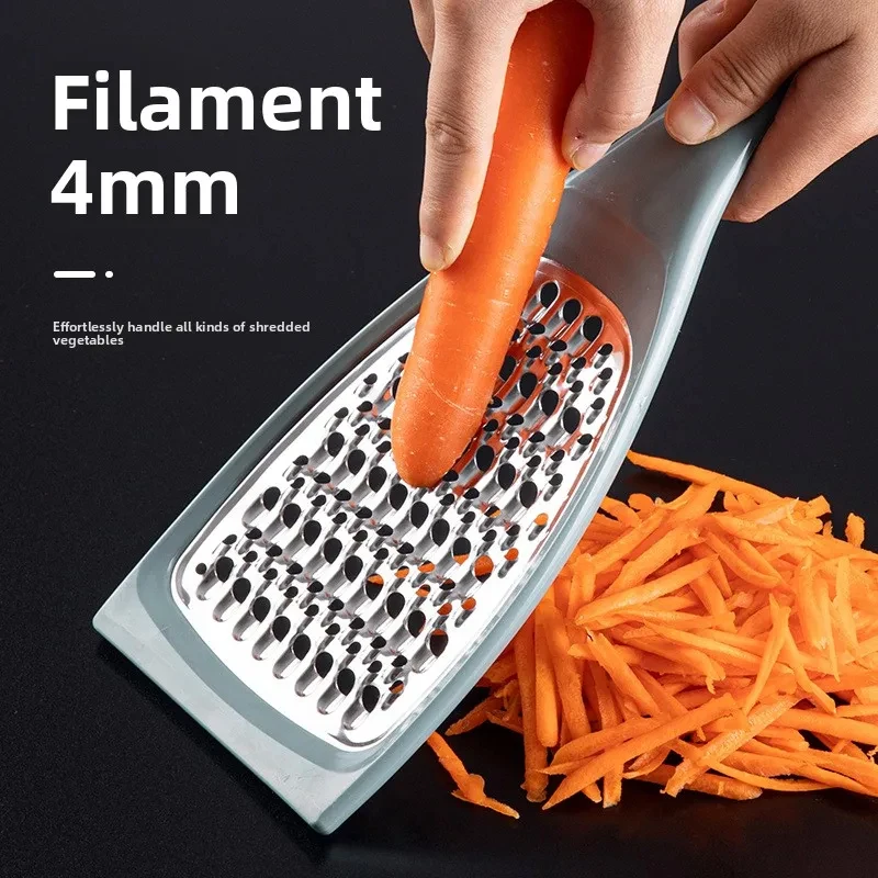 Innovative Stainless Steel Kitchen Scrubber Scraper Multi-Purpose Household Potato Shredder Vegetable Cleaning Peeler Tool view 2