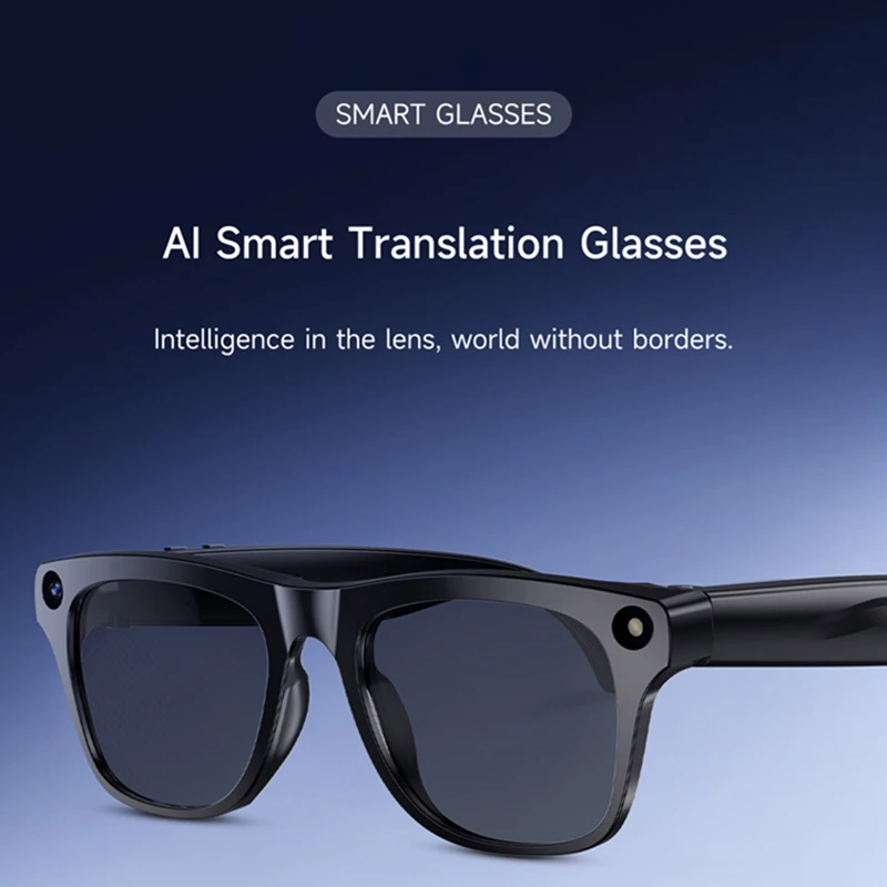 

AI Smart Glasses 8K HD Photochromic Multifunction Bluetooth Calling Voice Assistant Music Player Translate Camera HOT