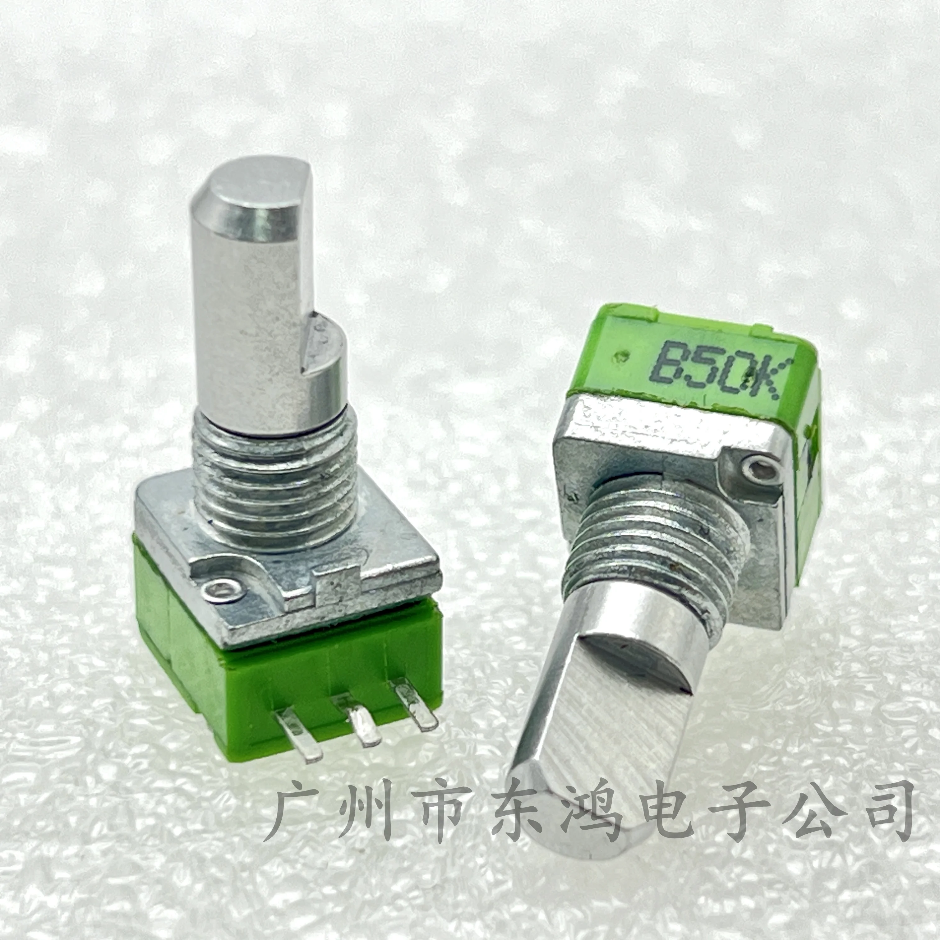 1 PCS Taiwan ALPHA precision single potentiometer B50K rotate 3 down 4 gears Shaft length 15mm
