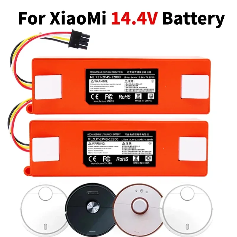 

14.4V li-ion Battery Robotic Vacuum cleaner Replacement Battery for Xiaomi Robot Roborock S50 S51 S55 Accessory Spare Parts