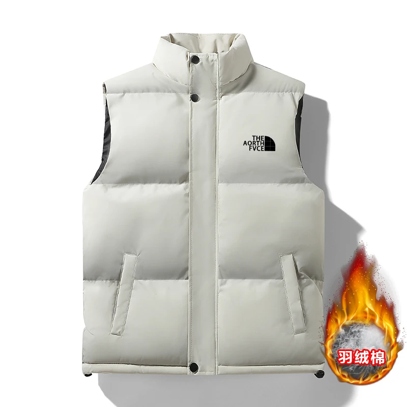 Hot selling men's winter vest windproof sleeveless jacket sleeveless vest fashionable casual down cotton warm thick vest