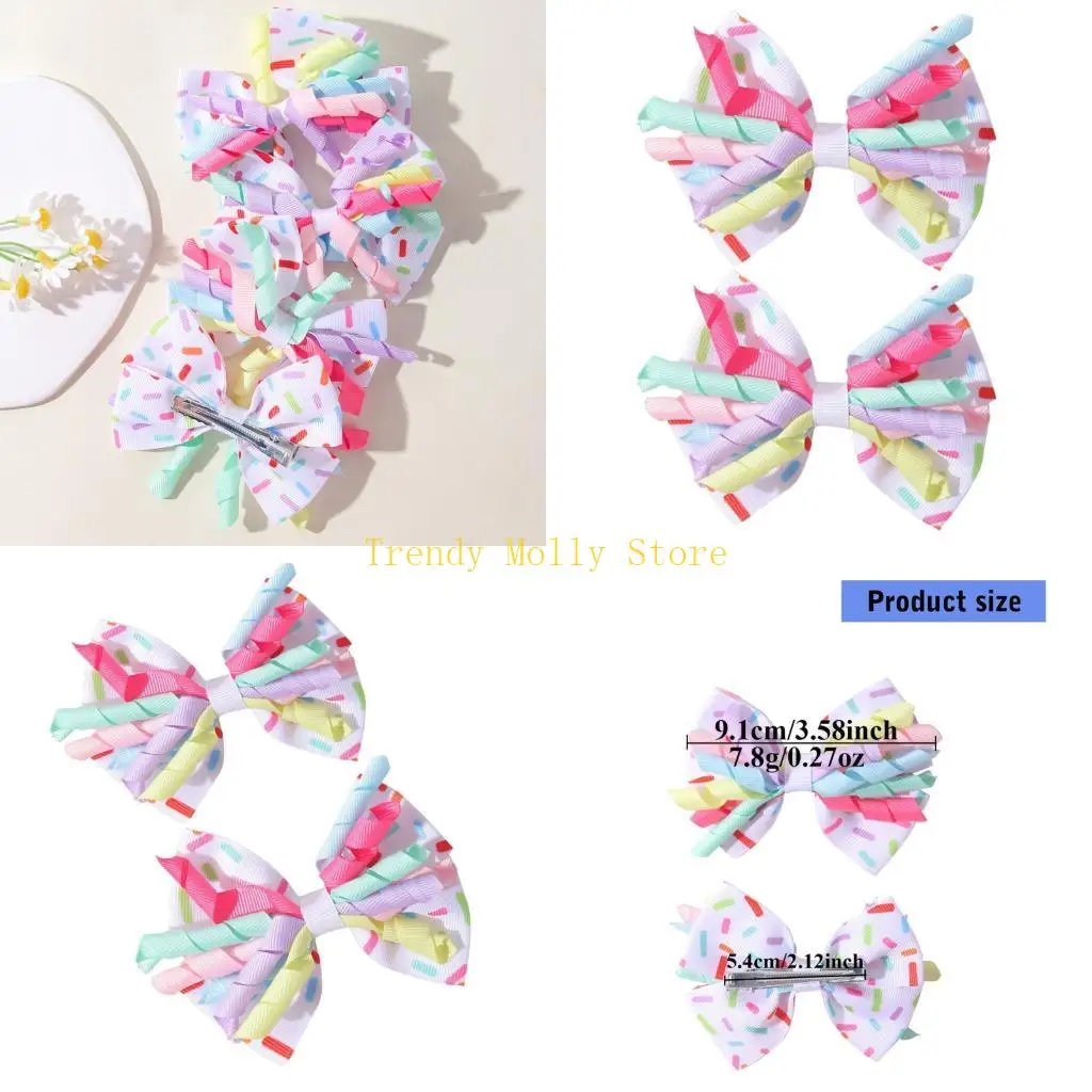 

N5KB Women Hair Pin Barrette Hair Clip 2000s Trend Side Clip Fashionable Elegant Sweet Bowknot Photo Props