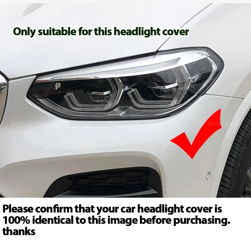 Headlight Lampshade Transparent Left Right Lampshade Protective Cover For BMW X3 X4 X3M X4M G01 G02 F97 F98 pre-facelift 2018-20