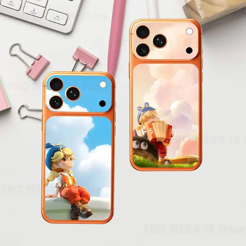 

The Little K-Kingdom of G-Grains Plain Decal Skin For IPhone17 Pro ProMax Back Film Cover Wrap Anti-scratch Durable Sticker
