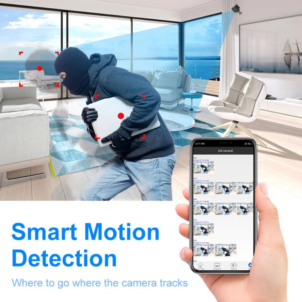 كاميرا X6 صغيرة 1080P HD واي فاي مراقبة عن بعد كاميرا الحيوانات الأليفة الطفل المدمج في بطارية للرؤية الليلية حماية أمن الوطن الذكي