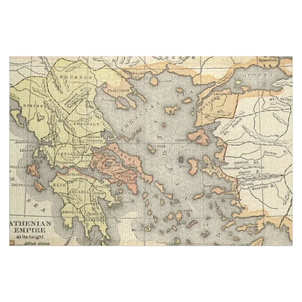 

Ancient Greek Map and the Athenian Empire Jigsaw Puzzle Personalized Toys Personalised Jigsaw Puzzle