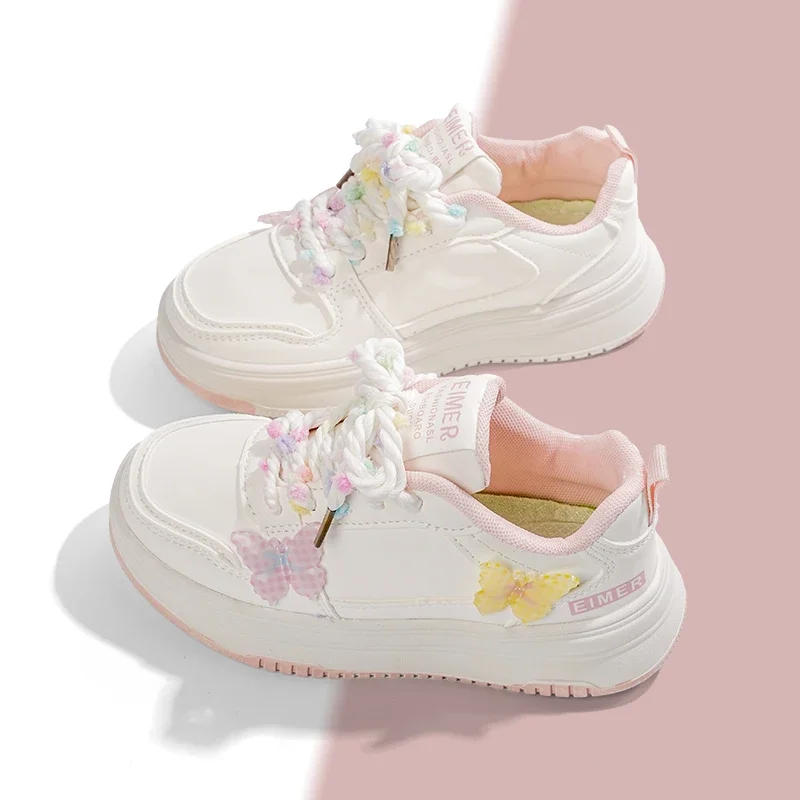 

Chhildren Casual Shoes for Girls 2025 Autumn New Fashion Korean Style Soft Bottom Anti-slippery Versatile Princess Sneakers