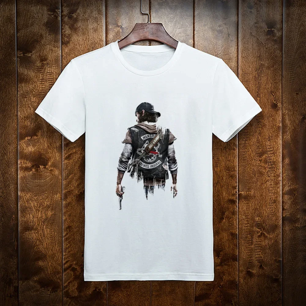 

Game Days Gone Deacon St.John Cosplay Costume Print Men T Shirt Short Sleeve Game Halloween T-Shirt Men Anime