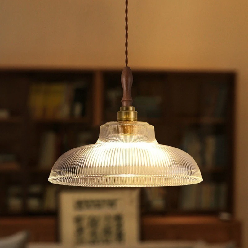 Vintage Nordic Pendant Lamp  Restaurant Bar Bedside Japanese Pendant Light Bedroom Kitchen Led Hanging Lighting Fixture Home