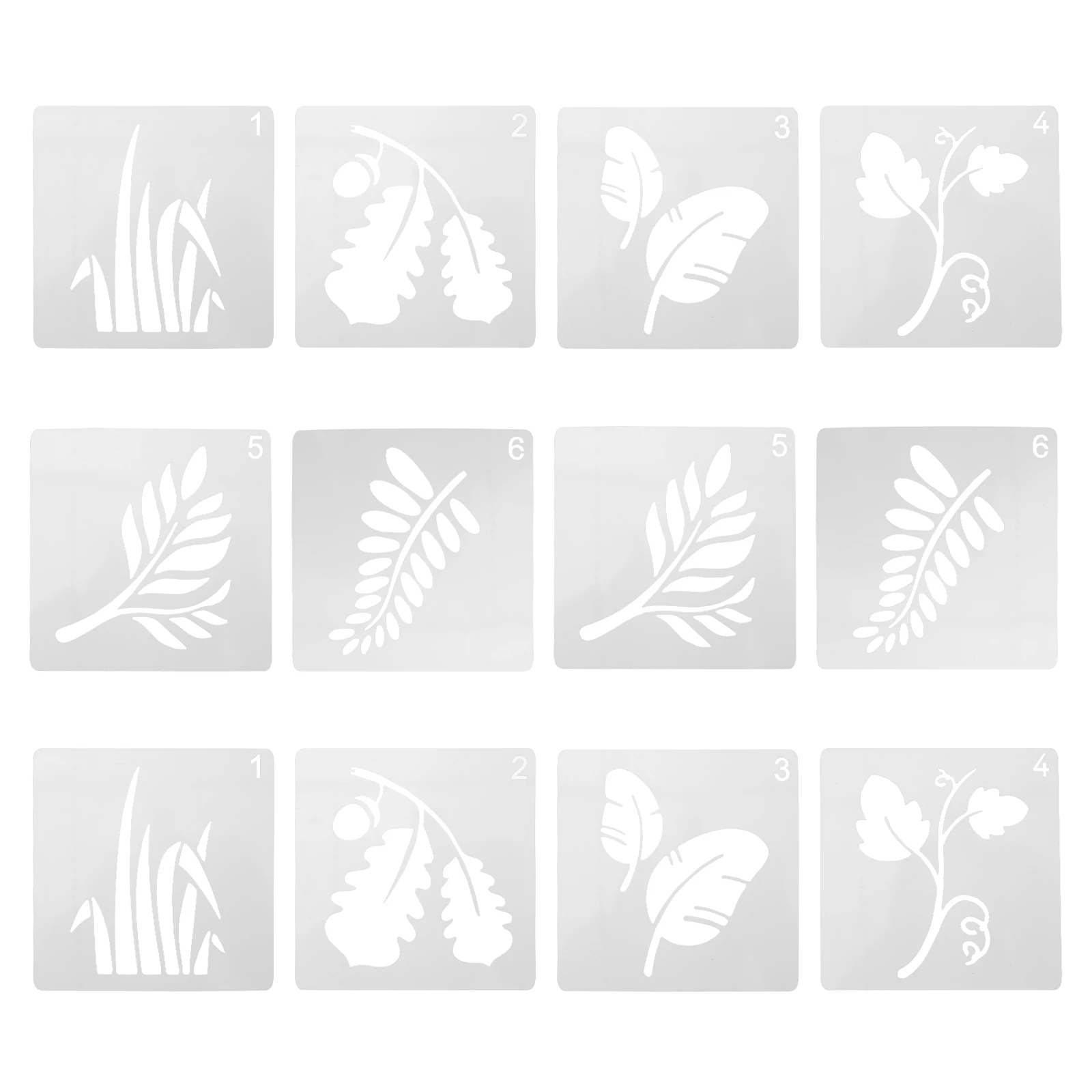 

12Pcs Leaves Drawing Template Plant Leaves Pattern Painting Stencils for Kids DIY Art Craft Handicraft Drawing Practice