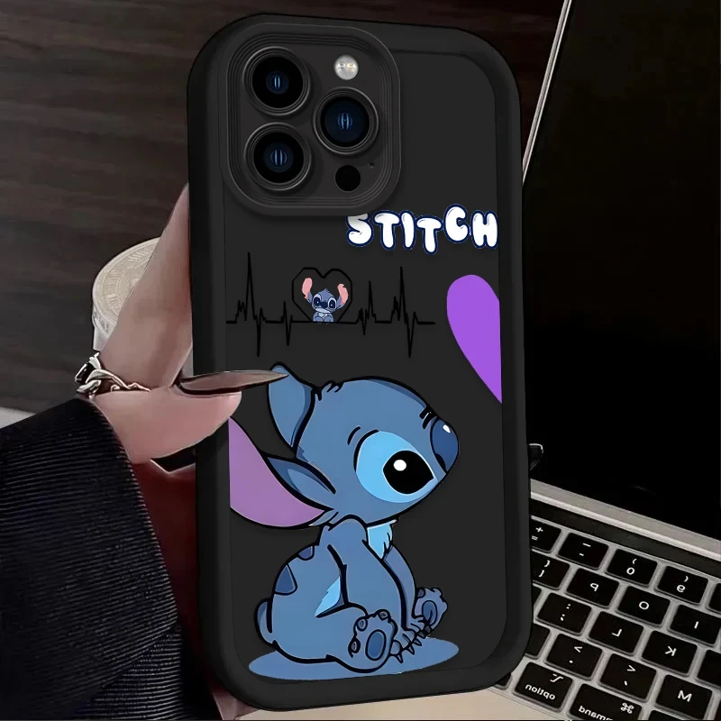 Hot Cartoon Simplicity Stitch Angel Heartbeat Phone Case for Google Pixel 9 8 7 8A 7A Pro XL Soft Silicone TPU New Back Cover