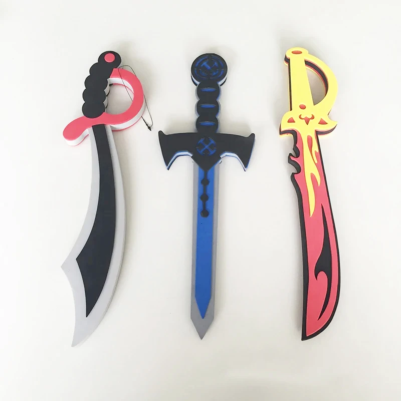 40cm EVA Soft Foam Sword Children Dress Up Props Cosplay Anime Pirate Safe Material Weapons Boys Halloween Toy Gifts