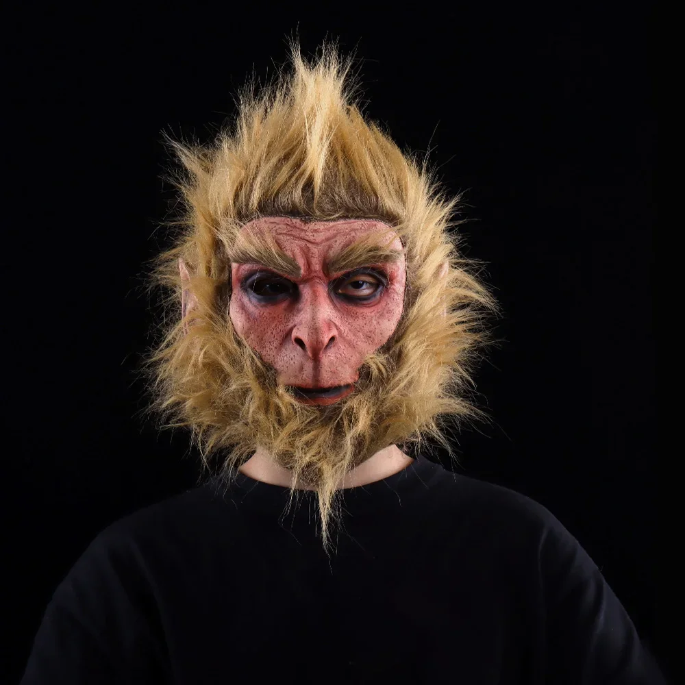 Game Black Myth: Wukong Mask Peripherals Monkey King Cosplay Costume Masks Halloween Party Animal Monkey Latex COS Props