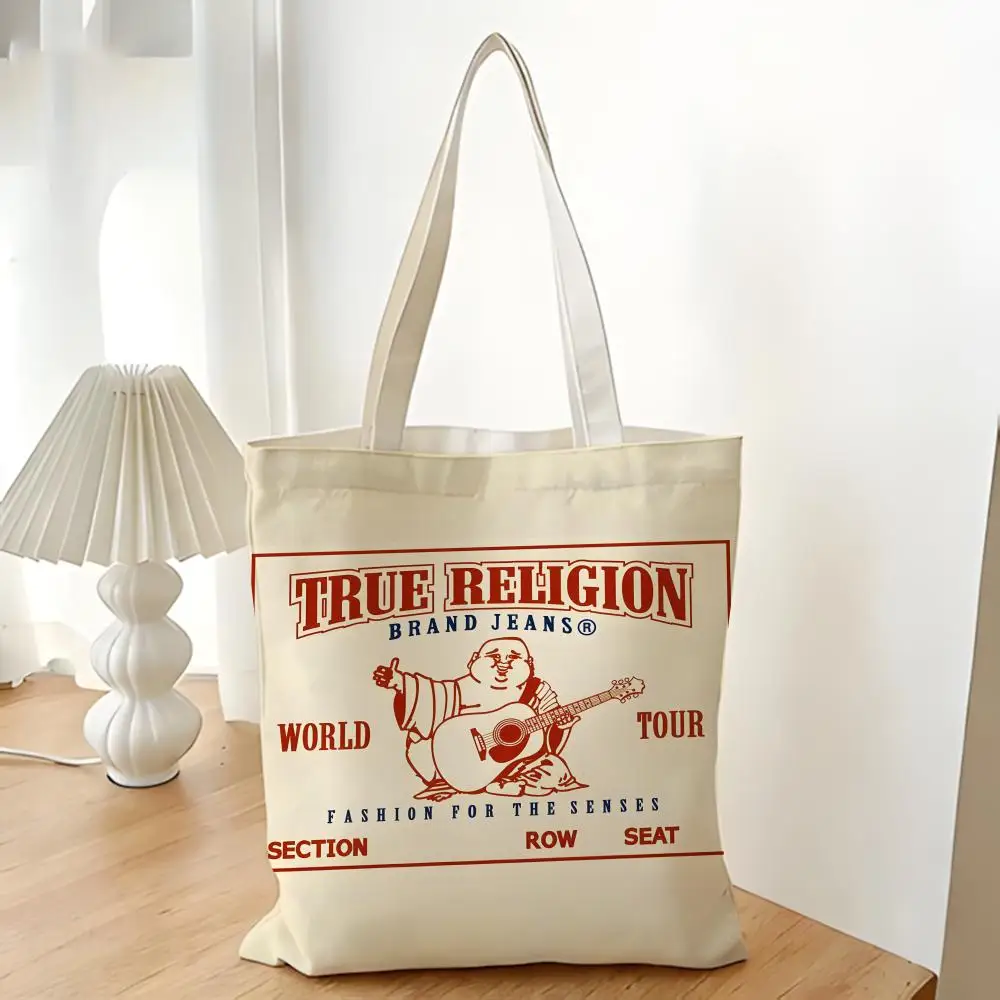 Trendige Denim Religion Aufbewahrungstaschen Canvas-Tragetasche - Festliche Große Handtasche für Picknick, Reisen und Einkaufen – Detail 12
