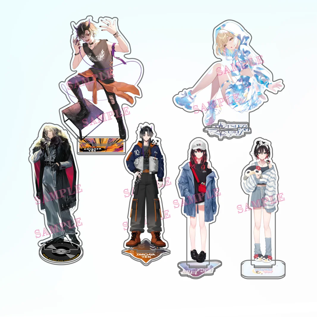 VTuber UN KNOCK Birthday Season Special Onigaya/Tentei Forte Acrylic Stand Desktop ornaments Cosplay Accessories keychain Gifts