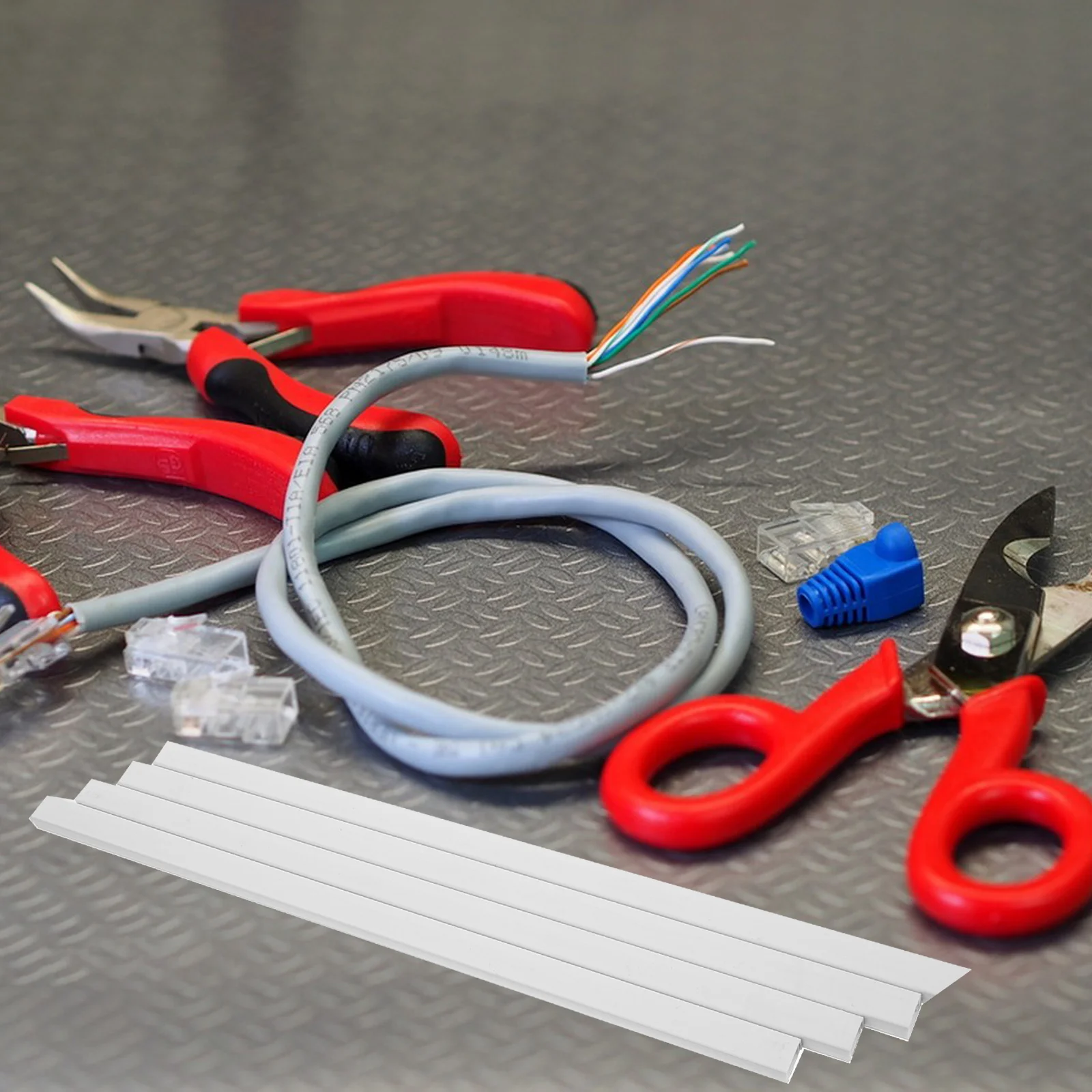 

1Set Wire Cover for Wall Mounted Cable Concealer Runner with Easy Installation Fire Resistant Plastic Cord Hider to Organize