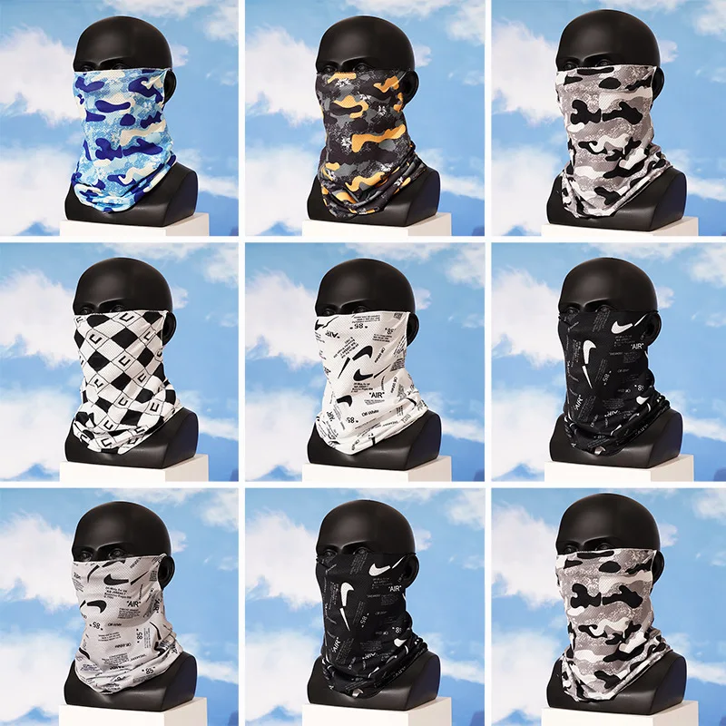 Multi-purpose Turban Riding Scarf Cycling Bandana Men Women Neck Cover Sunscreen Ice Silk Outdoor Fishing Hiking Headwear Mask