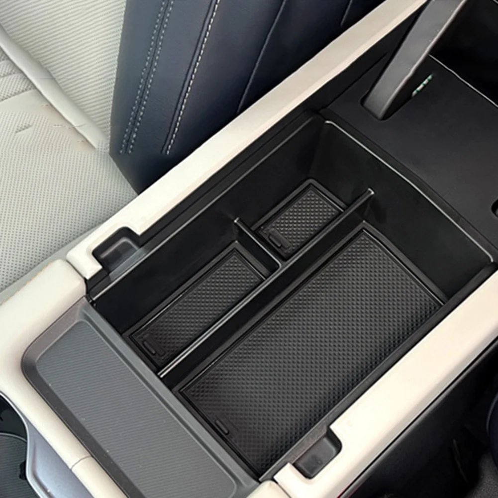 Car Storage Organizer Console Armrest Box Car Interior Upgrade ABS Material Storage Box Console Armrest Compartment