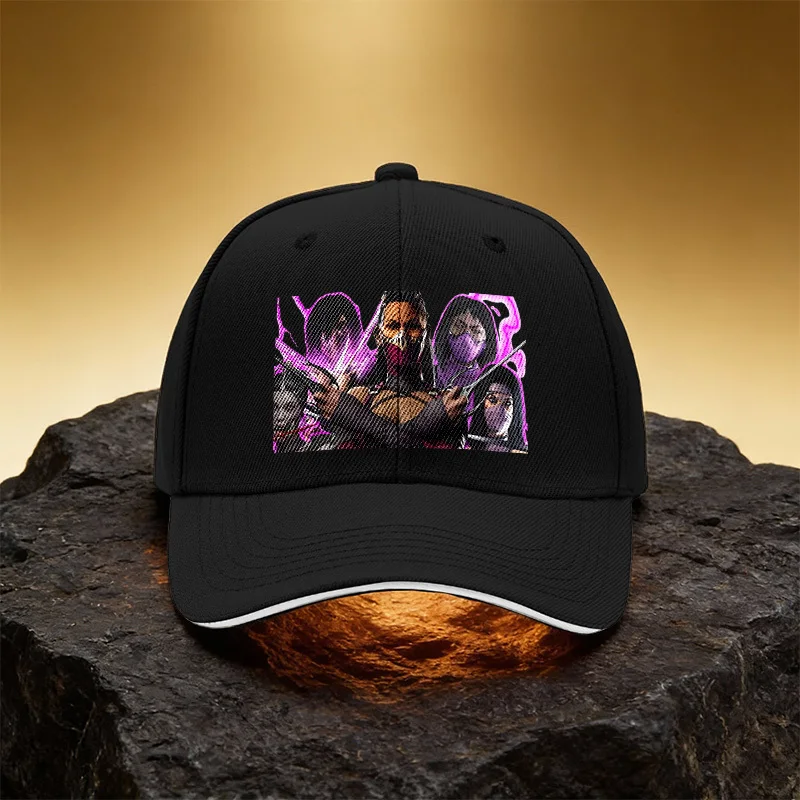 Purple Samurai Armor Decorative Hat, Unisex Printed Baseball Cap Sandwich Duckbill Sports Cap, Suitable for Daily Commute and Tr