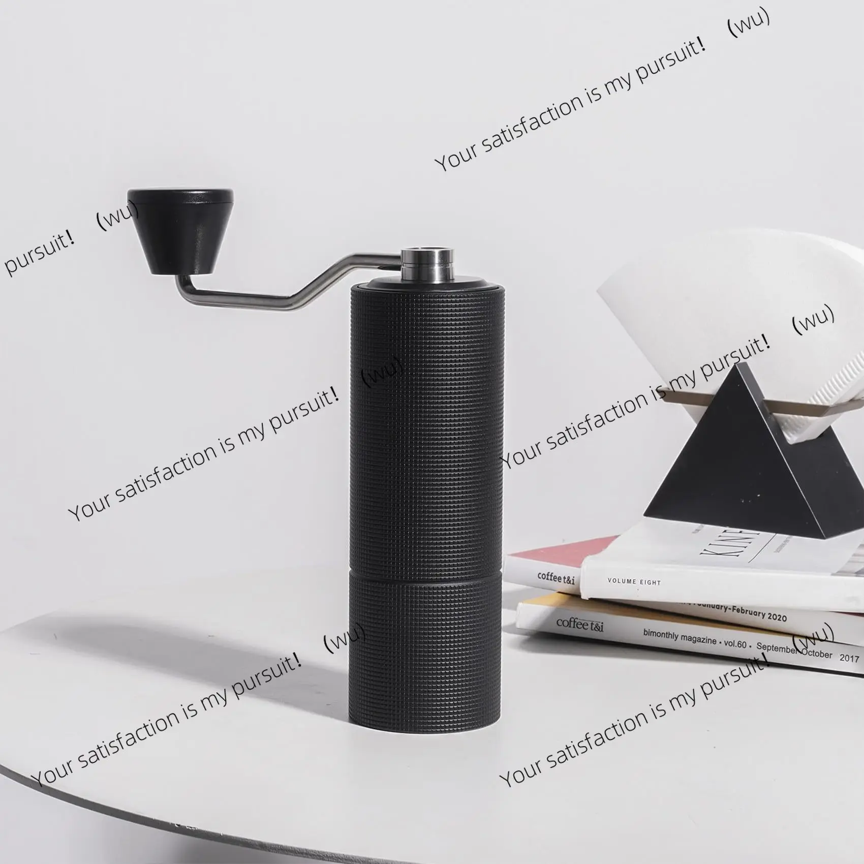 

Ручная кофемолка из нержавеющей стали со складной ручкой, регулируемая, для портативного использования на кухне.