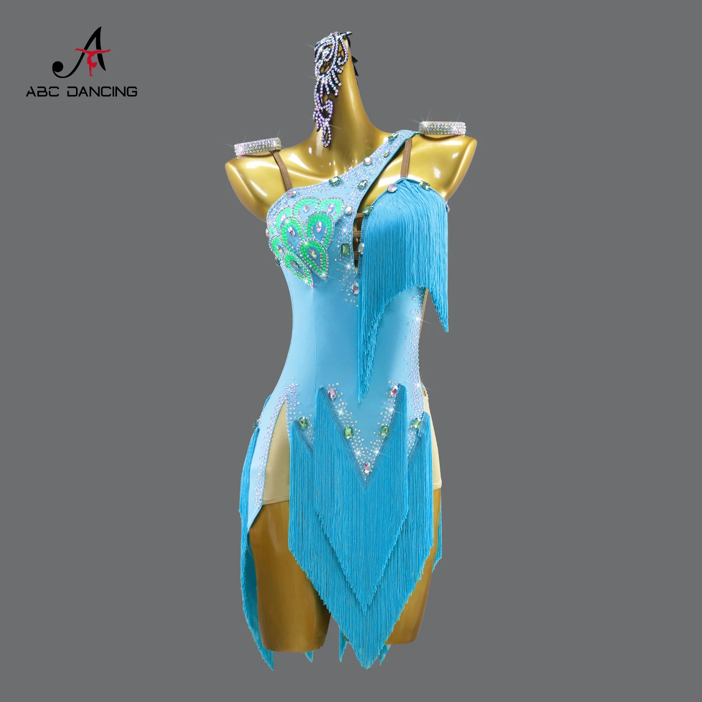 Kostuum voor meisje 2026 Latin dansjurk wedstrijdpak Midi sexy vrouwelijke Samba vrouwen performance standaard ballroom avondkleding