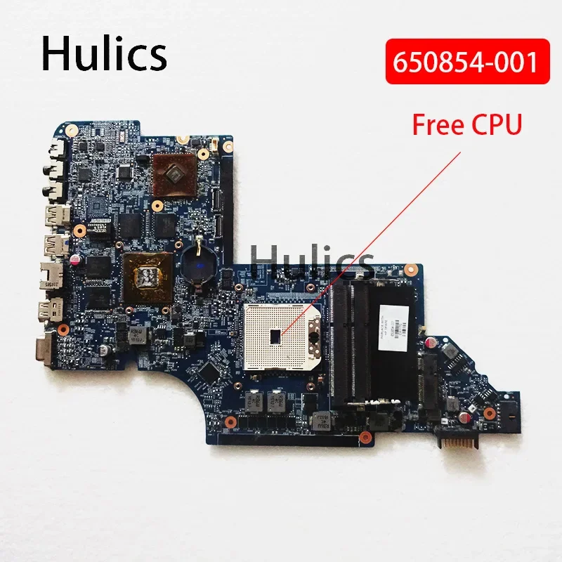 Hulics Used 650854-001 Main Board For HP Pavilion DV6 DV6-6000 Laptop Motherboard Socket Fs1 HD6750 1GB