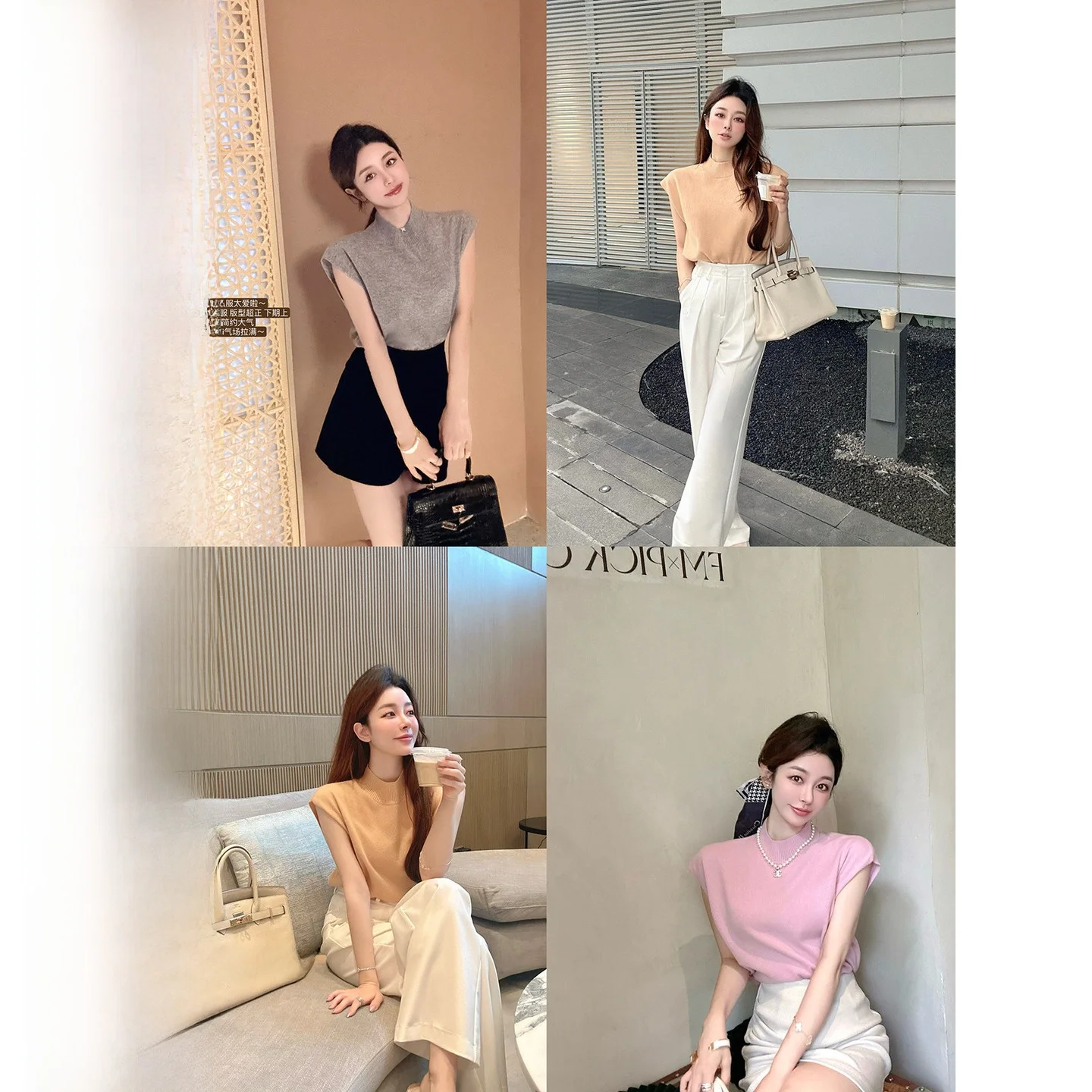 

CCZEE Women's Loose Fit ort Sve Knitwear 00% Australian Wool Sugar-Cooked Chestnut Color Top Base Layer irt