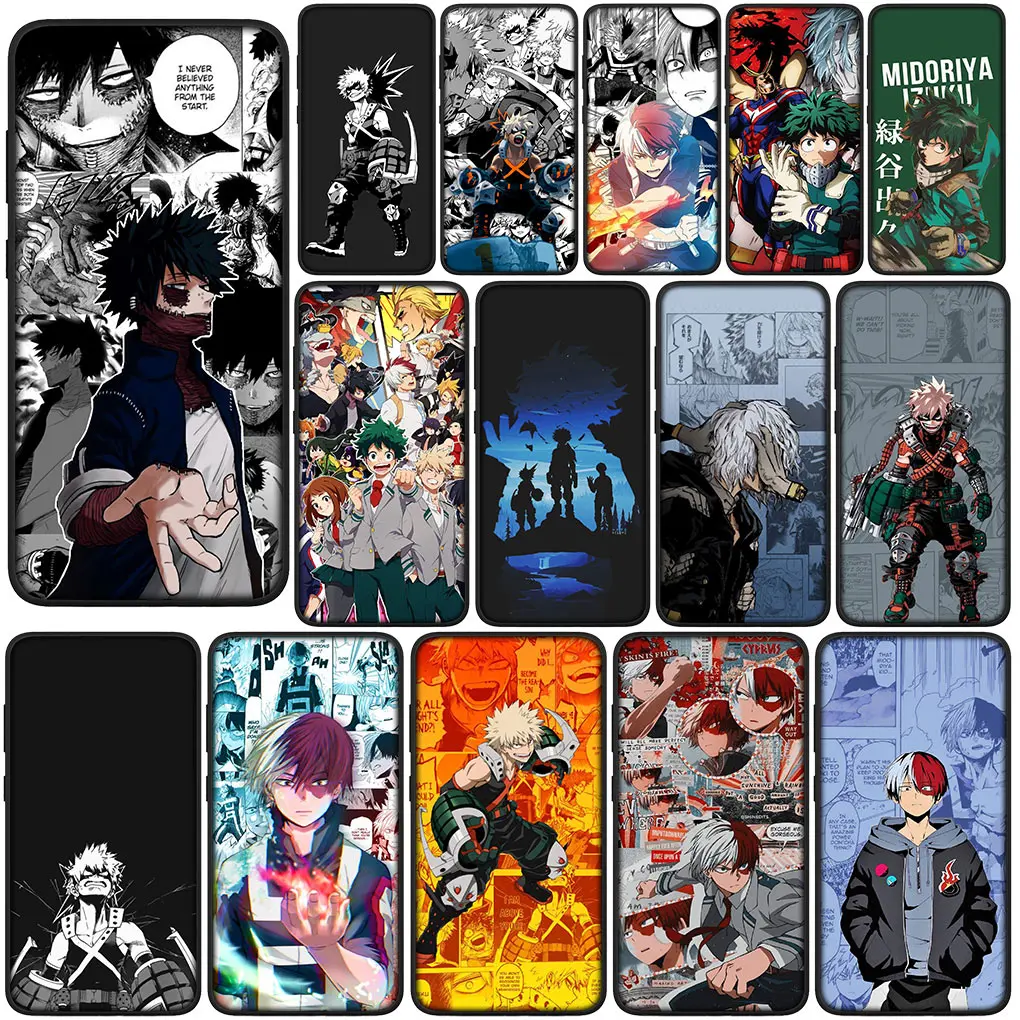 My Hero Academia NHA Boku no Hero Phone for Xiaomi Redmi Note 13 13C A3 A3X Mi POCO F6 F5 Pro C65 C55 C50 C51 Edge Cover Case