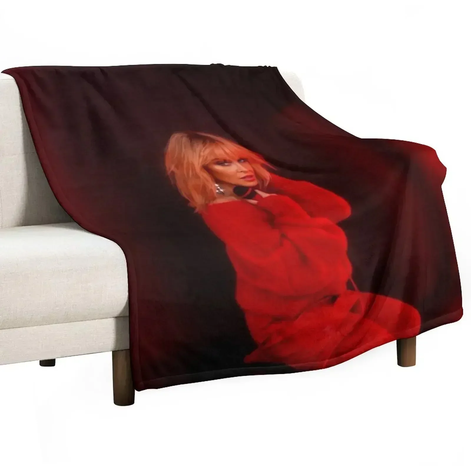 Kylie Disco - Say Something Throw Blanket Flannel christmas gifts Blankets