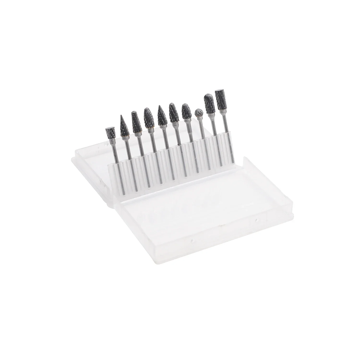 

10pcs Carbide Burr Set Compatible with Dremel 1/8" Shank Die Grinder Rotary Tool Rasp Bits Wood Metal Carving Electric Grinding