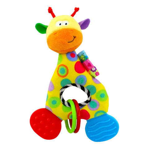Rattles Animal Giraffe Baby Soft Stuffed Doll Teether Doll Cute Kids Infant Baby Teething Toys For Newborn Sensory Plush Toys