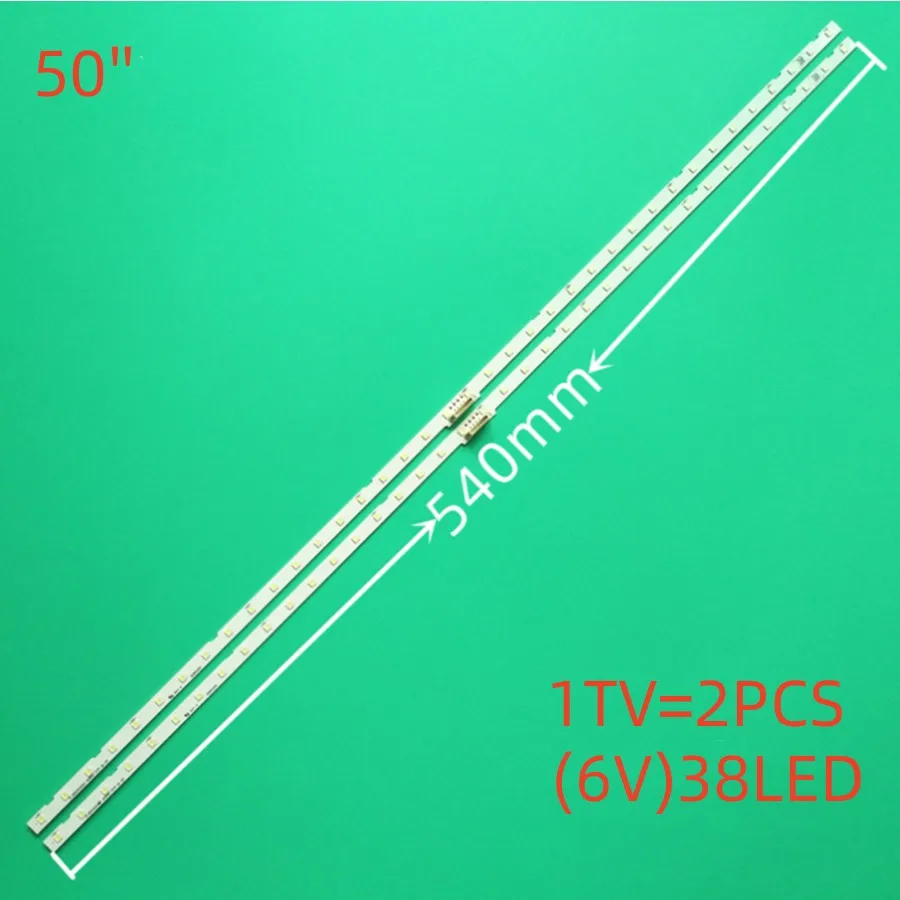 100% New 2pcs/Kit LED strips for SAMSUNG 50 TV UE50NU7092U UE50NU7442U UE50RU7475U UE50NU7400 UE50NU7402 UE50NU7405 UE50NU7409