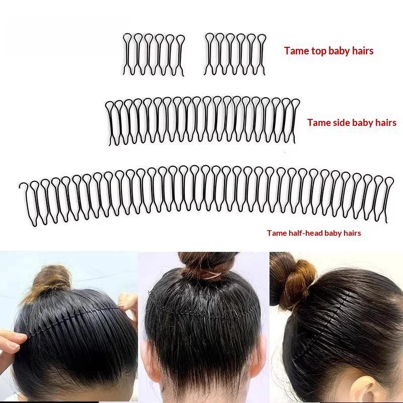 Hair Finishing Clip Invisible Comb Anti Frizz Extra Hair Holder U Shape Hair Styling Comb Fixed Combs Styling Hair Accessories