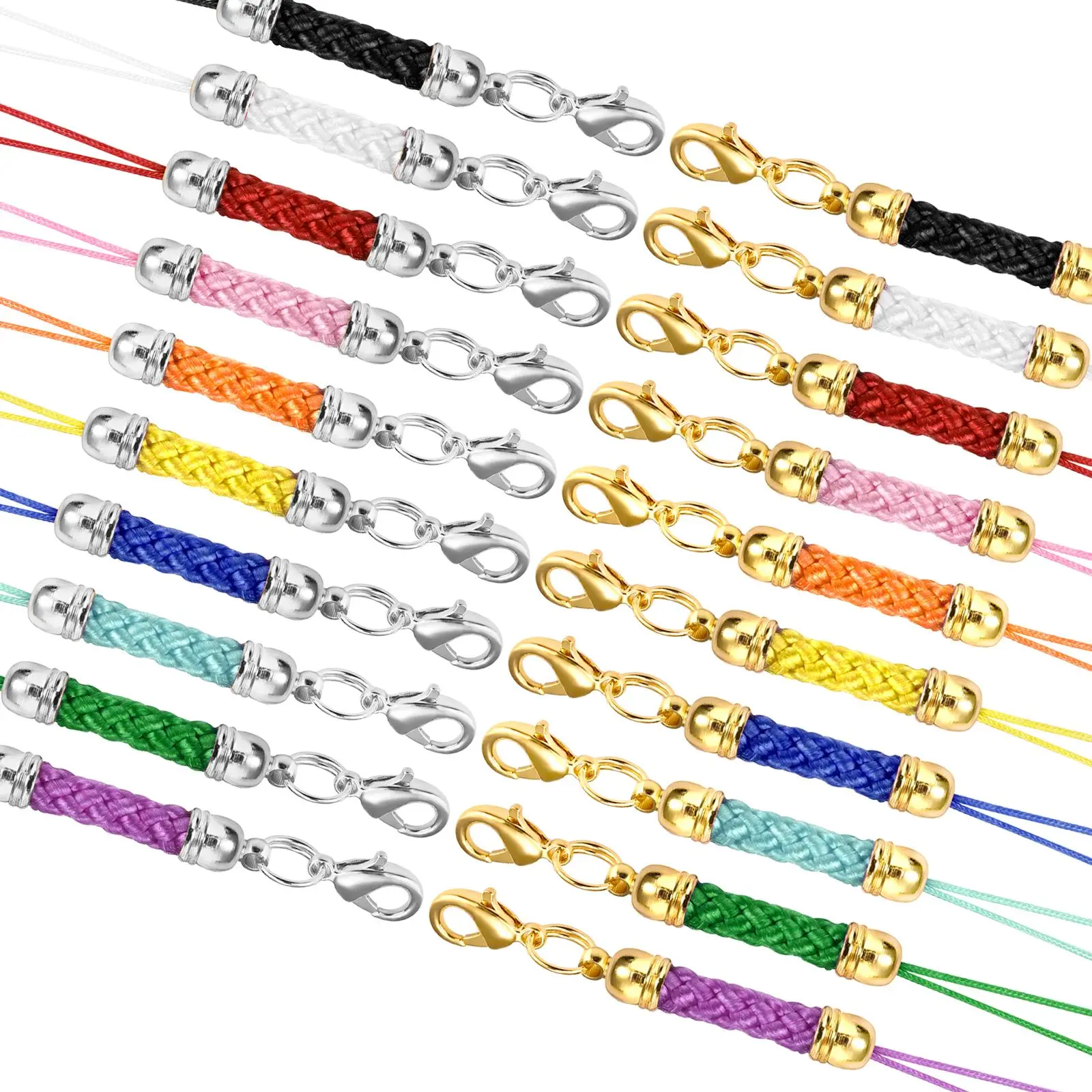 10 Stück Lanyard Lariat Riemen Schnüre Karabiner verschluss Seil Schlüssel bund Haken Mobile Set Charms Schlüssel ring Anhänger Schlüssel ring